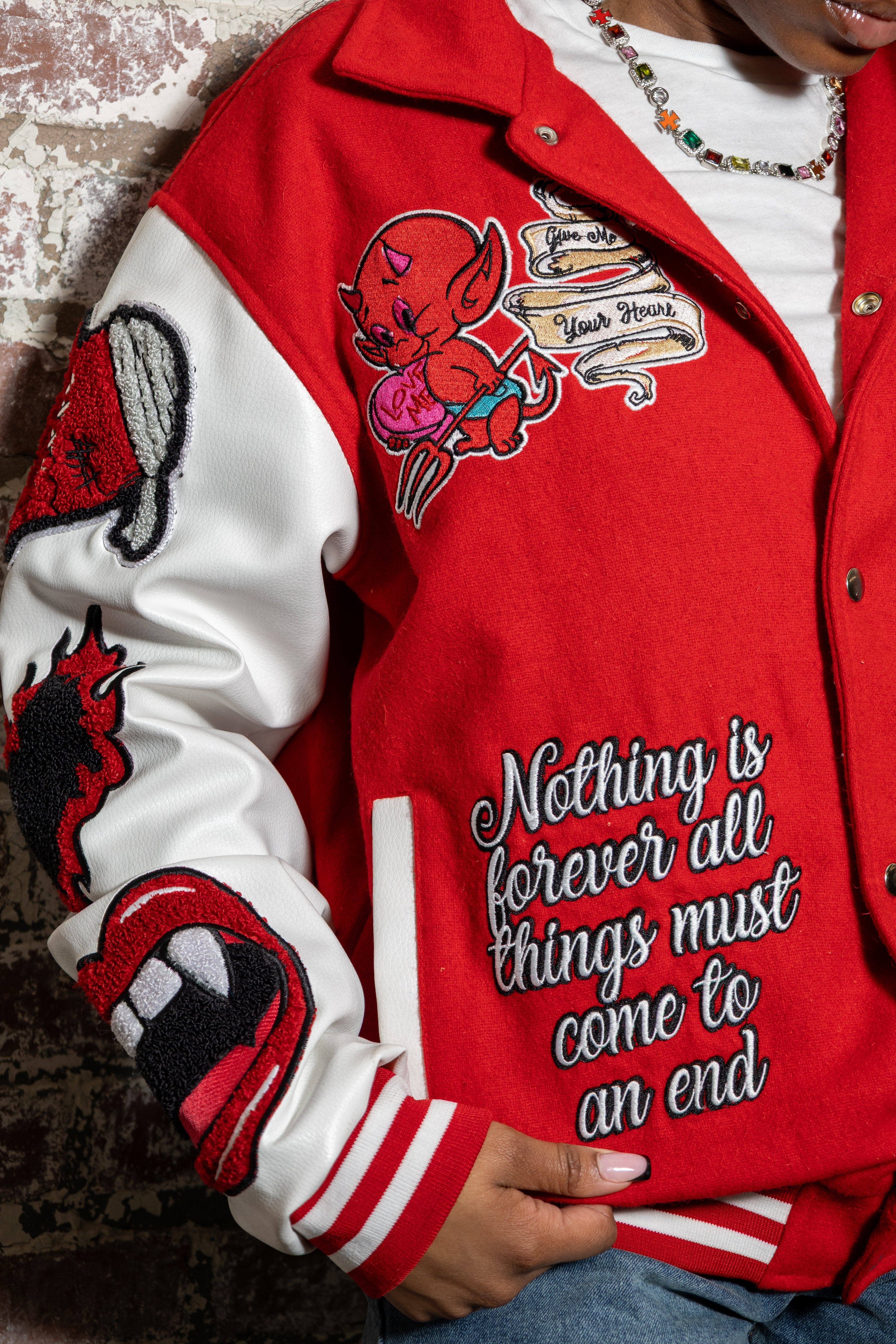 Crooked Cupid Red & White